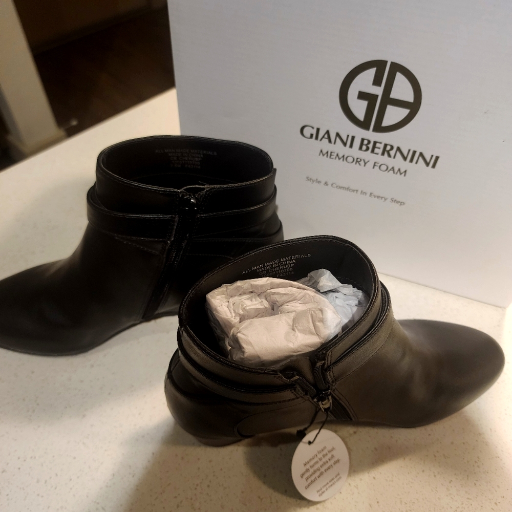 Giani Bernini, booties Blk Sz. 7M
